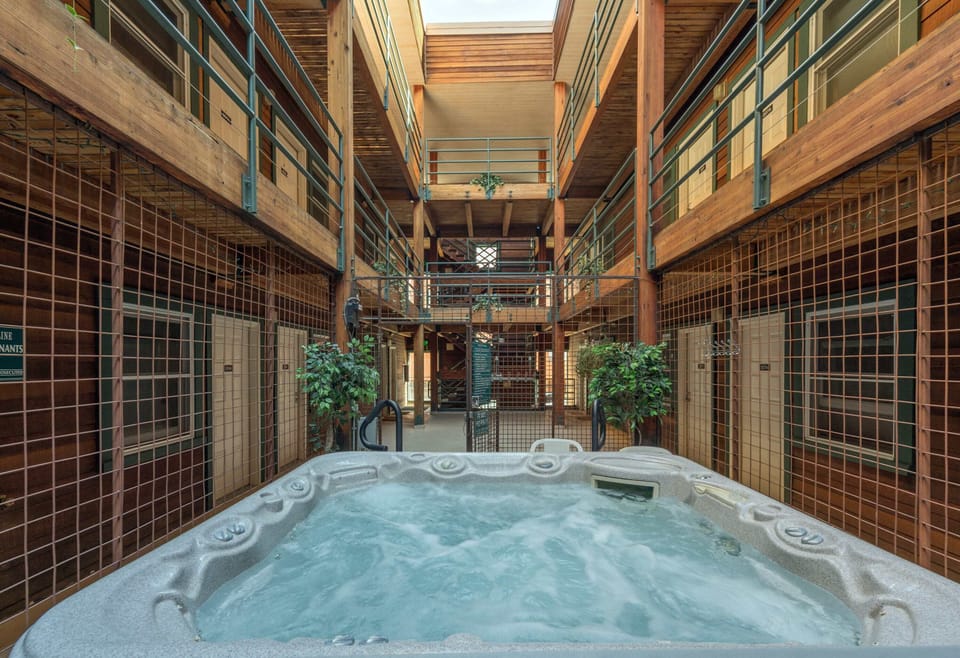 This Fall Line Unit features a shared Hot Tub for all residents and guests in the condominium.