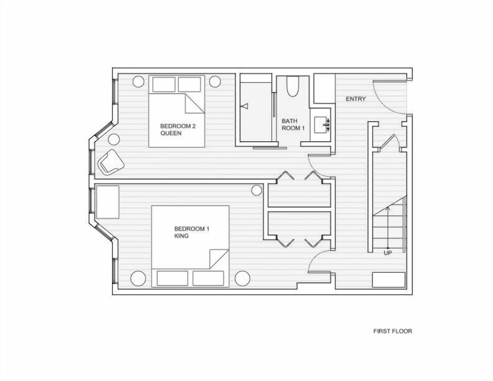 Layout of the first floor.