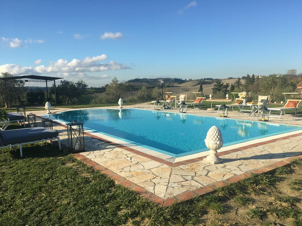 Swimming Pool, Real Estate, Azure, Aqua, Composite Material, Shade, Resort, Resort Town, Sunlounger, Yard