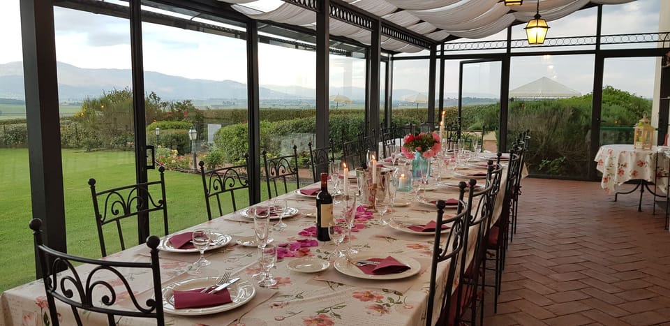elegant table  in veranda
romantic dinner