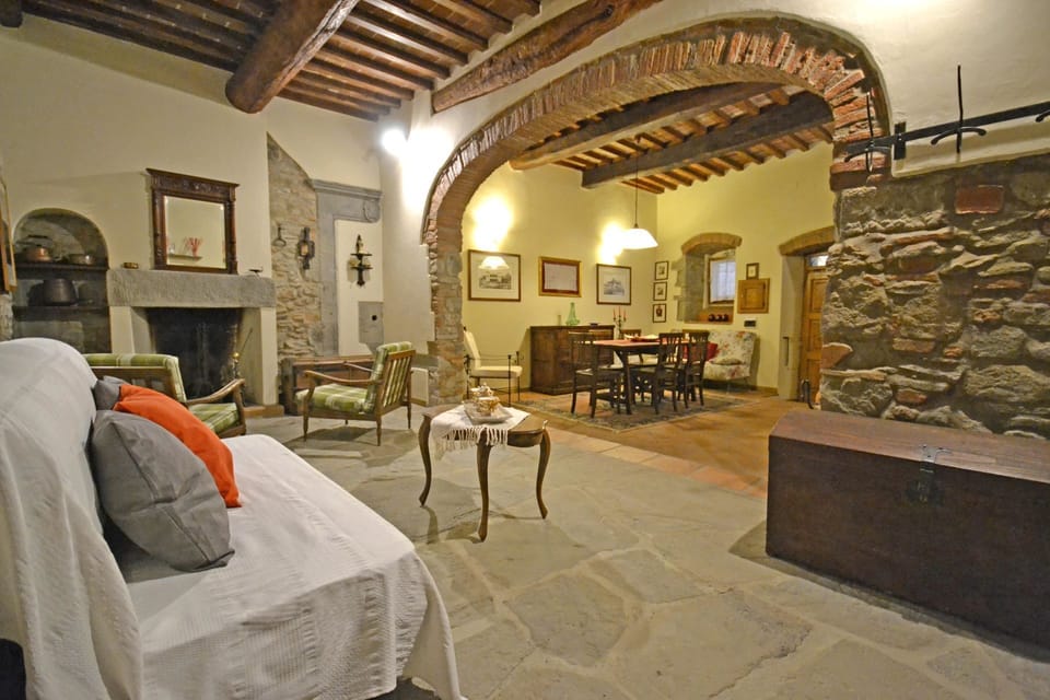 Living room and dining room