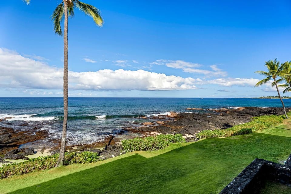 Your lanai is directly within 30 feet from the oceans edge