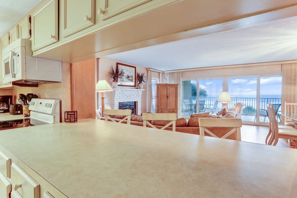 Kitchen with Ocean View