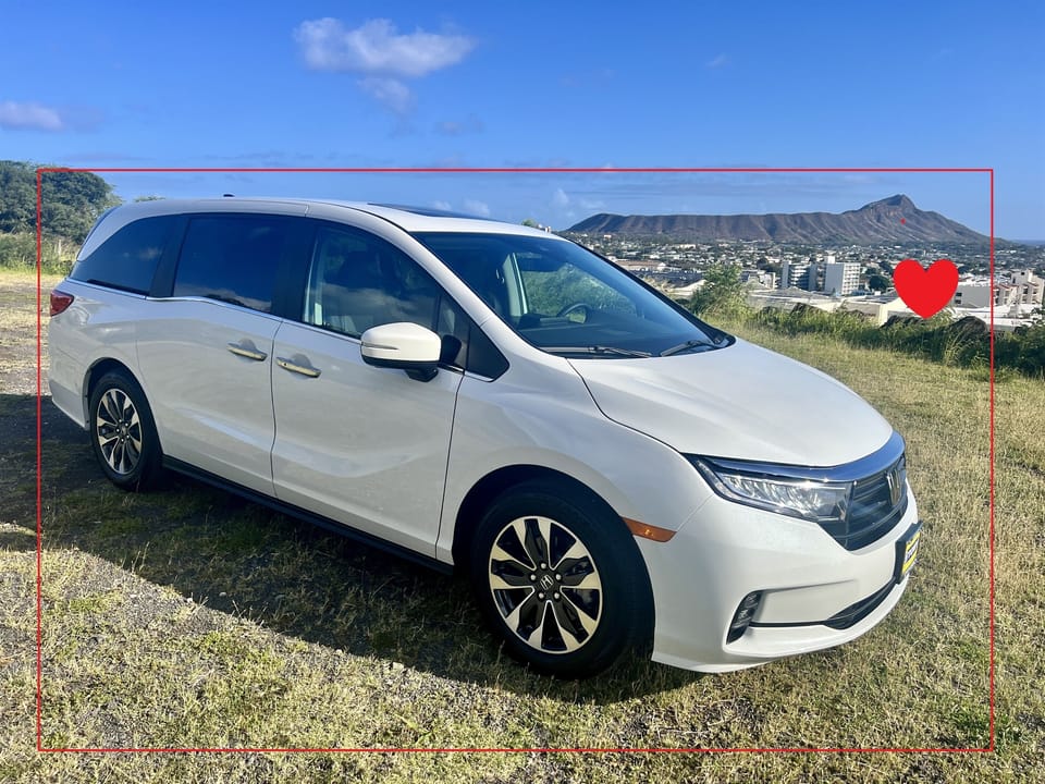 Includes 2024 Honda Odyssey use