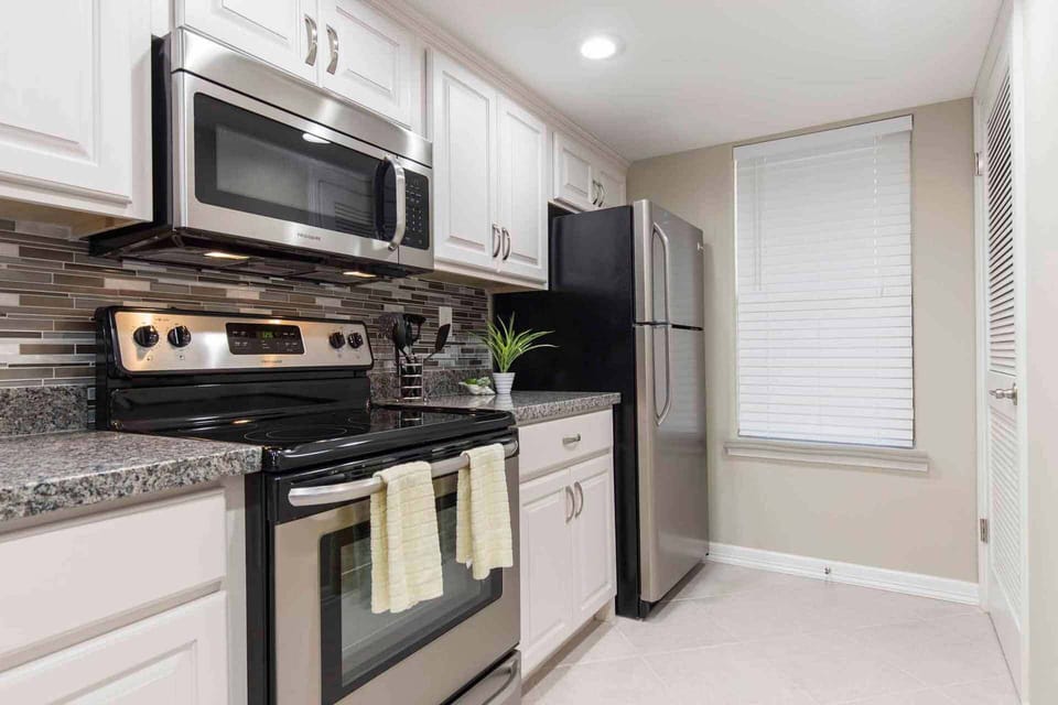 The kitchen is fully stocked with everything you might need.