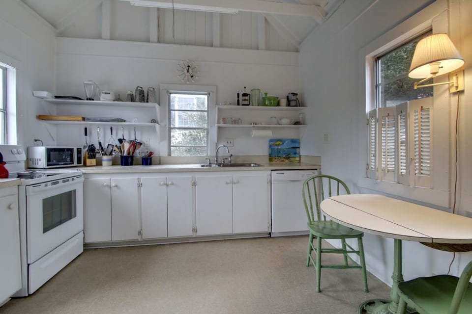 Open kitchen.