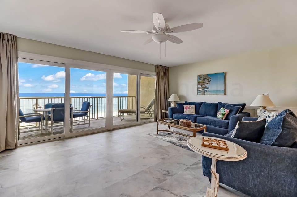 Living Room and Balcony with Ocean View