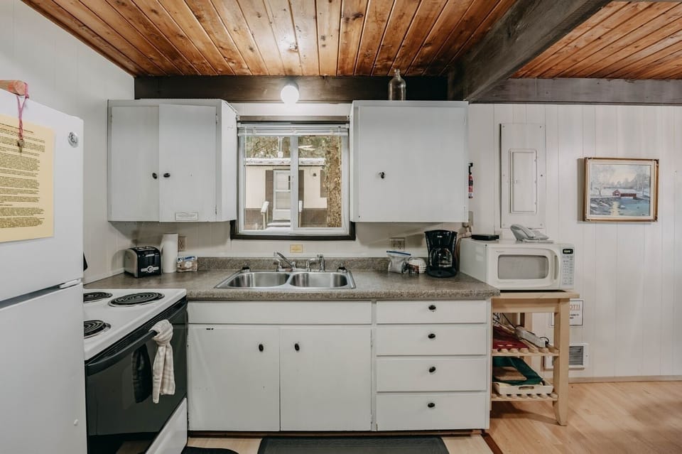 Indoors, Kitchen, Microwave, Oven, Refrigerator