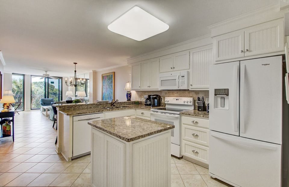 Spacious kitchen.
