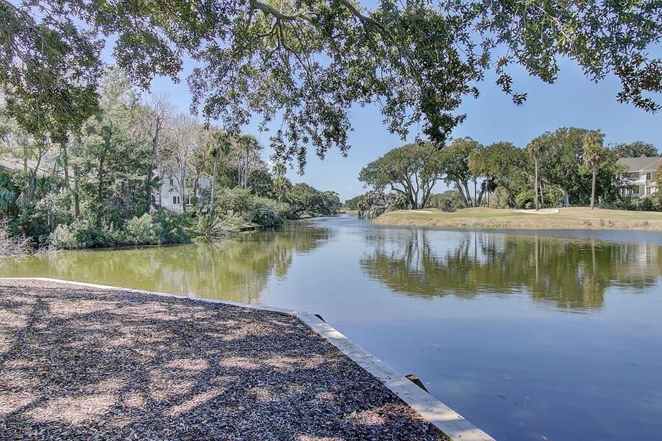 Golf and lagoon views.