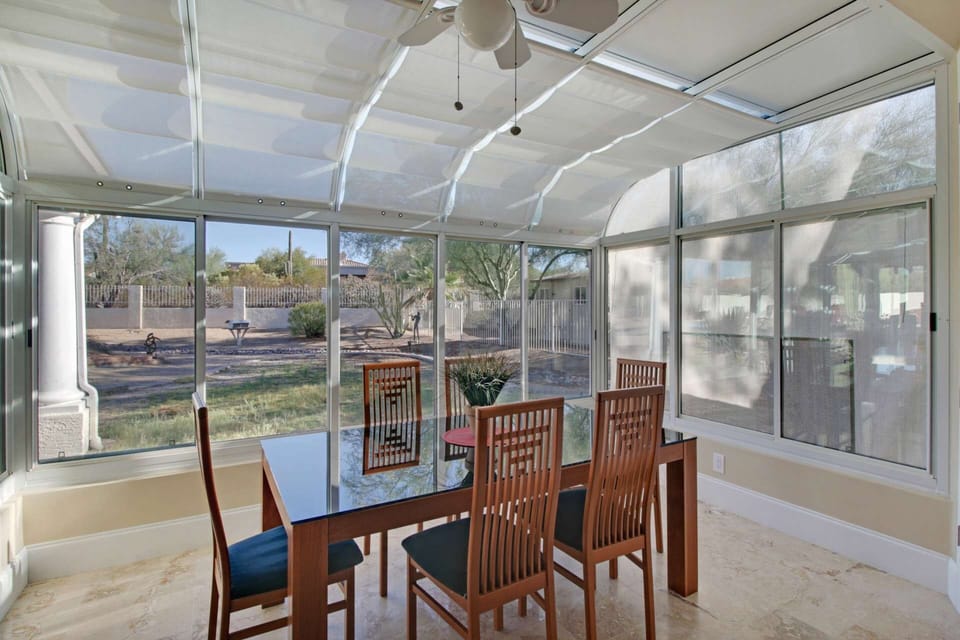 Awesome Arizona Room with additional seating for 6 with beautiful views!