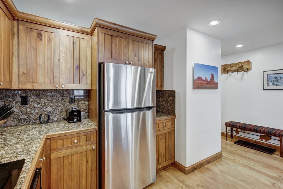 Indoors, Floor, Flooring, Refrigerator, Hardwood