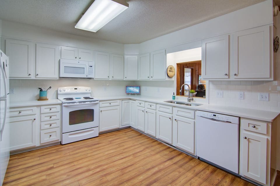 Open kitchen.