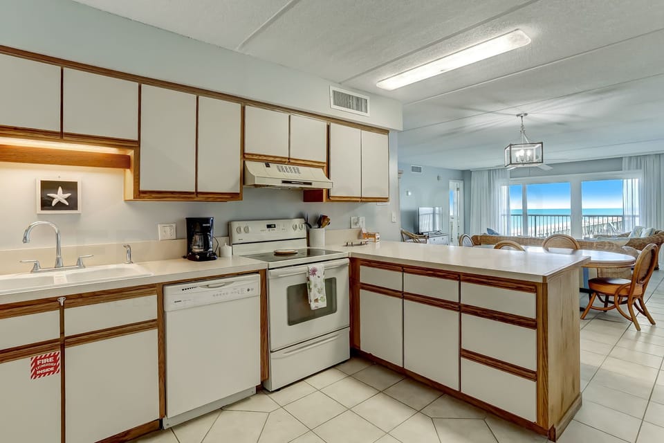 Kitchen with Ocean View