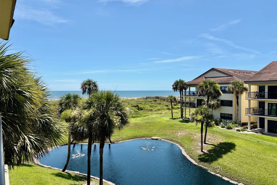 Ocean side view from balcony