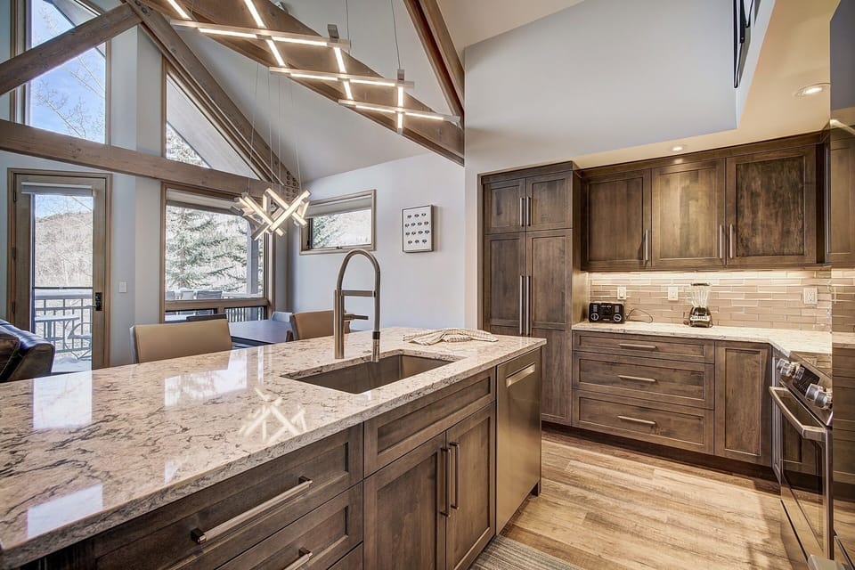 Indoors, Sink, Kitchen, Sink Faucet, Chair