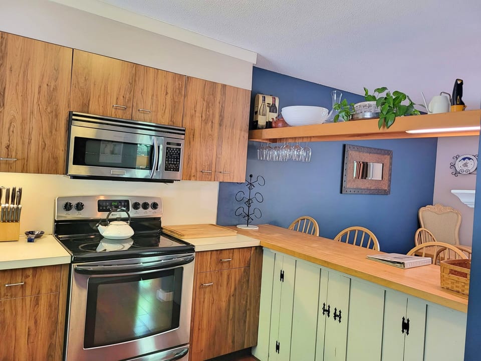 Kitchen view towards dining area