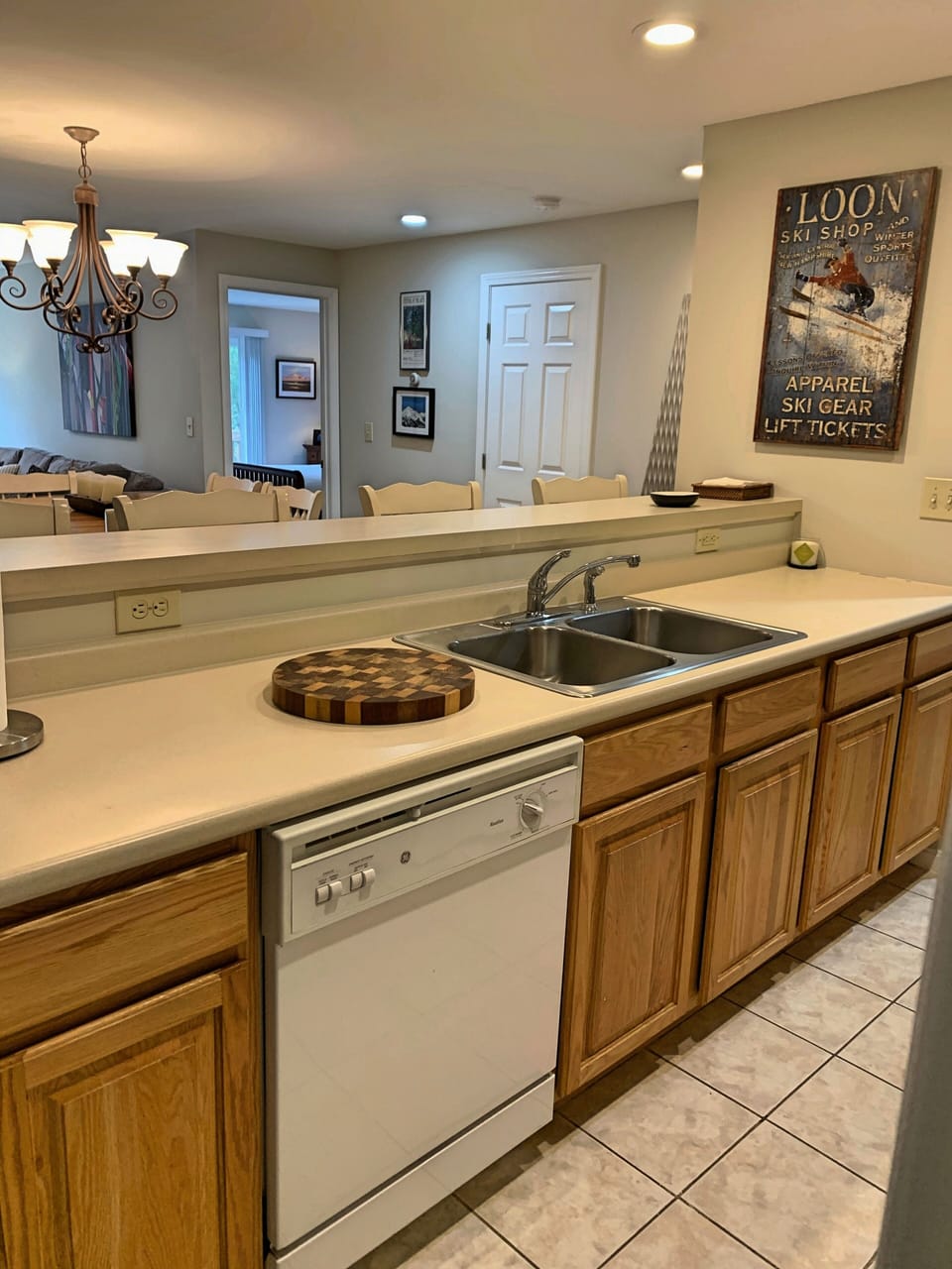 Kitchen looking out
