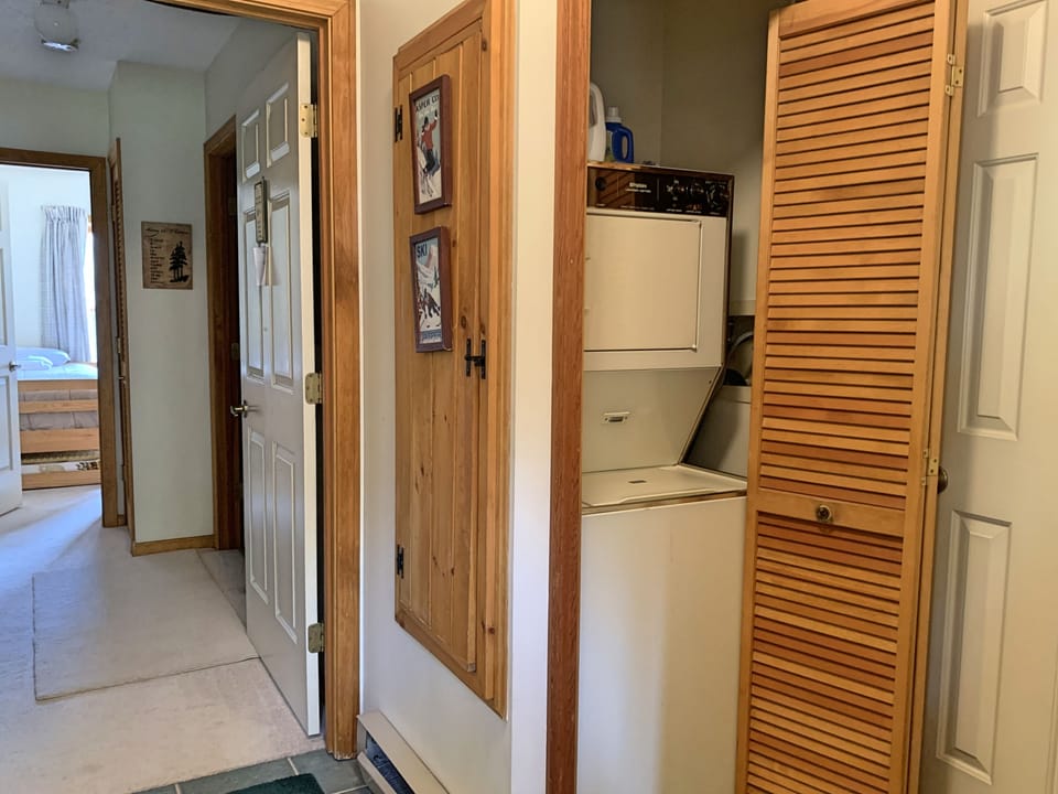 Laundry in entry area