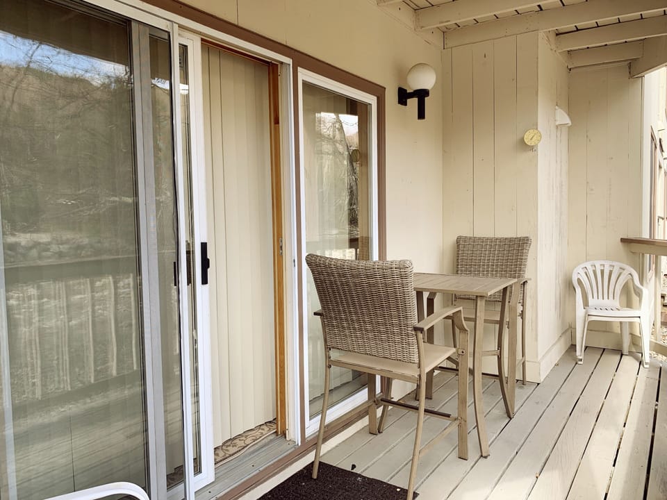 Spacious deck