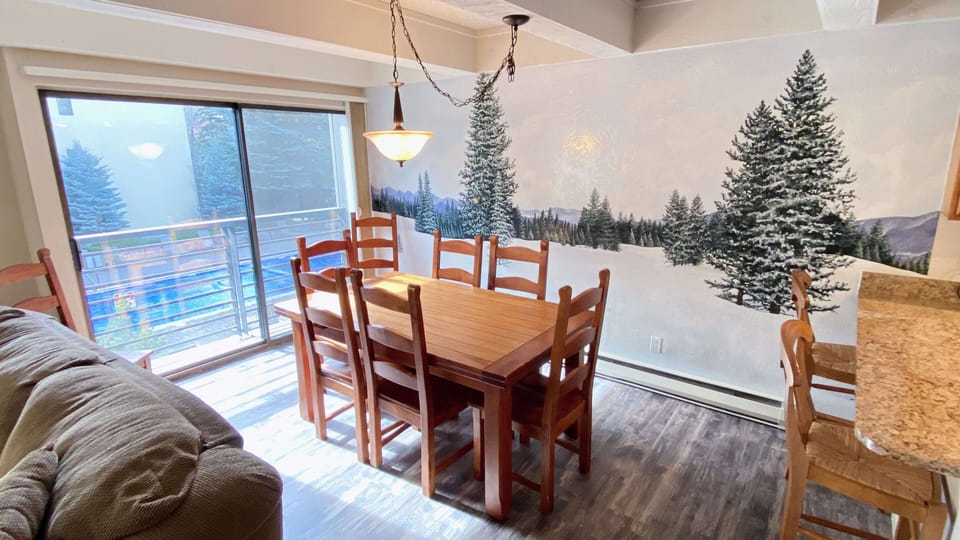 Dining table seats up to 6