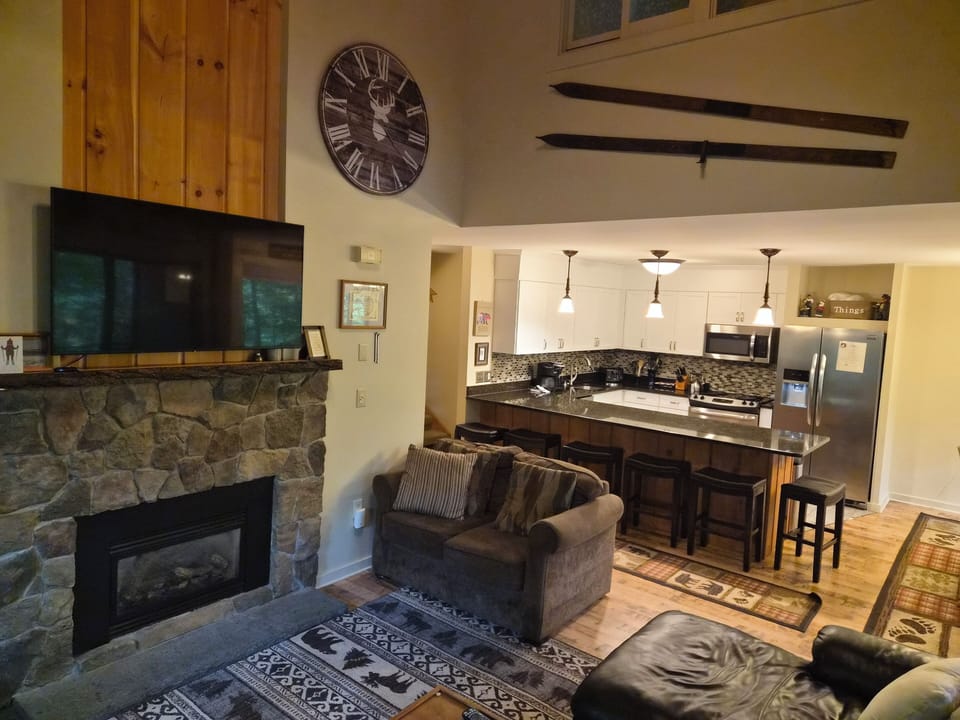 Living Area looking into the Kitchen