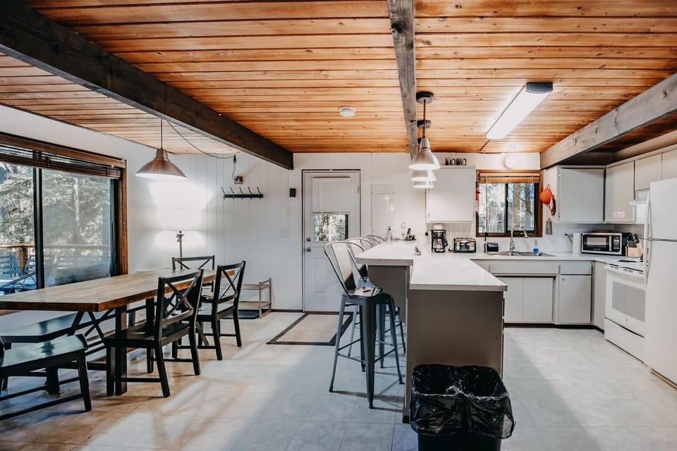 Indoors, Hardwood, Kitchen, Floor, Stained Wood
