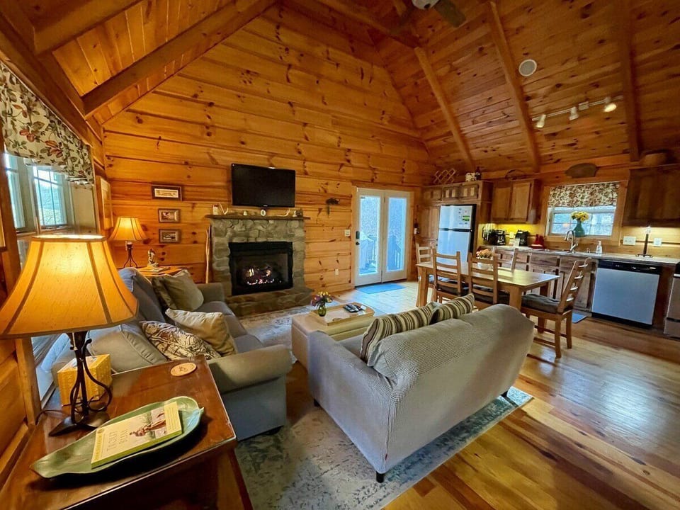 Living Room, Open To Dining & Kitchen