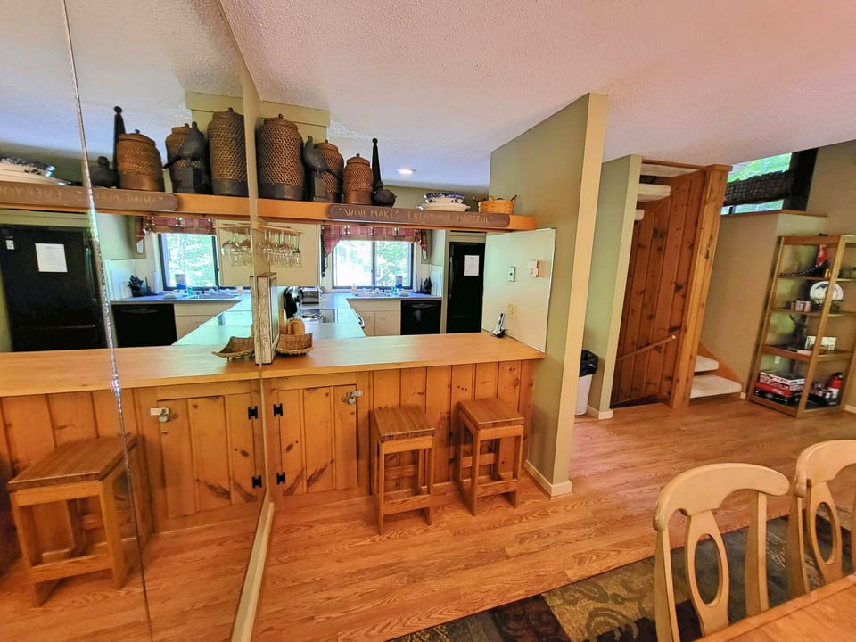View to kitchen and stairs
