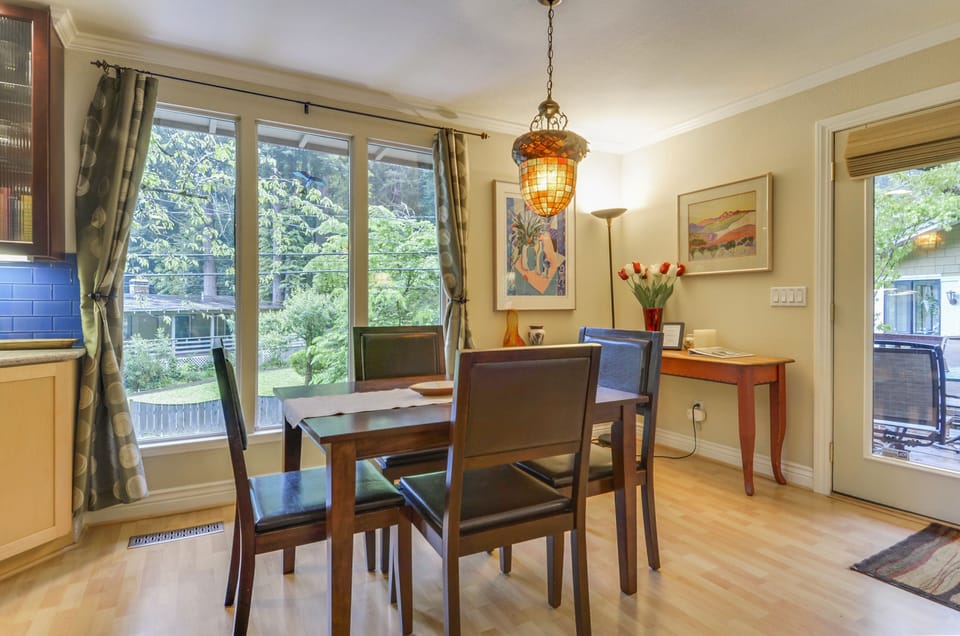 Enjoy your meal at the dining table