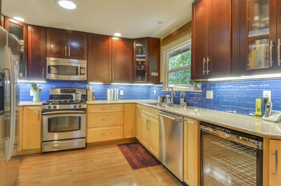 Fully stocked kitchen