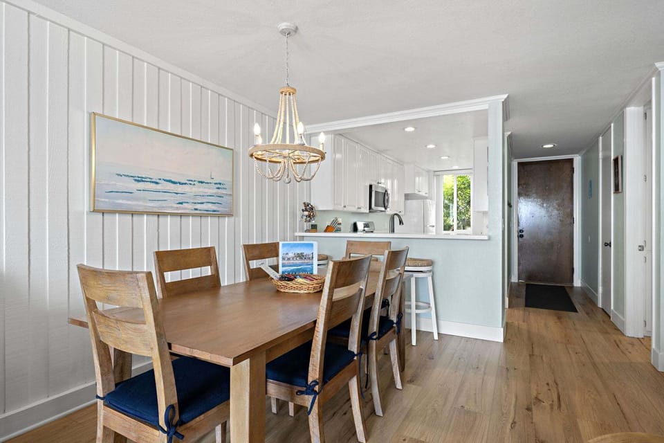 Open dining space just steps from the kitchen, perfect for entertaining