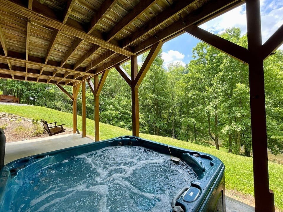 Hot Tub On Lower Patio Off Game Room