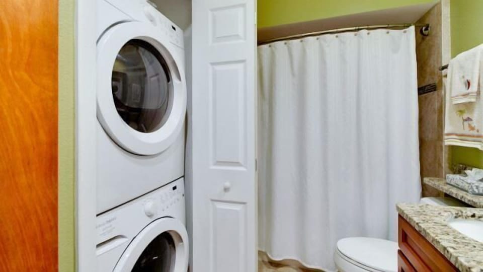 Laundry area in condo