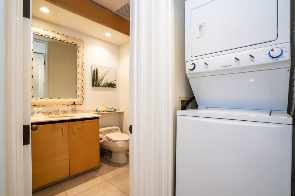 Washer and dryer for use inside this condo