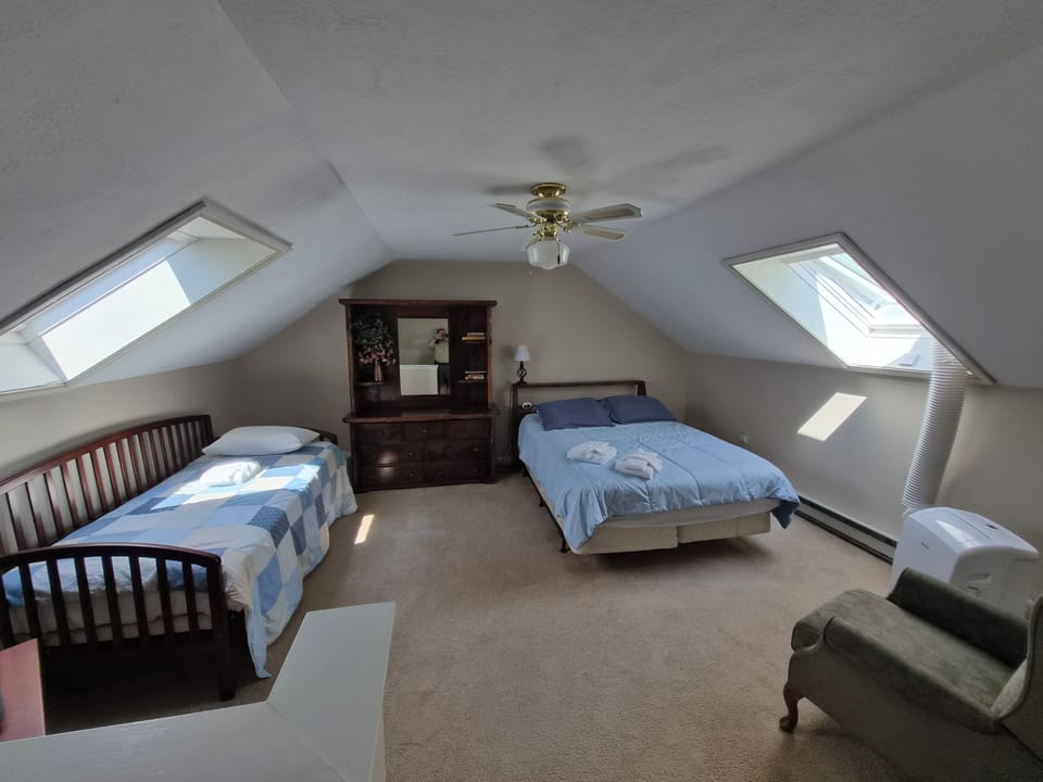 Alpine Village 155 - Loft Bedroom - ...features an A/C Unit to keep temps plenty comfortable!