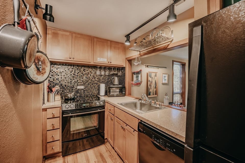 Indoors, Kitchen, Sink, Microwave, Oven