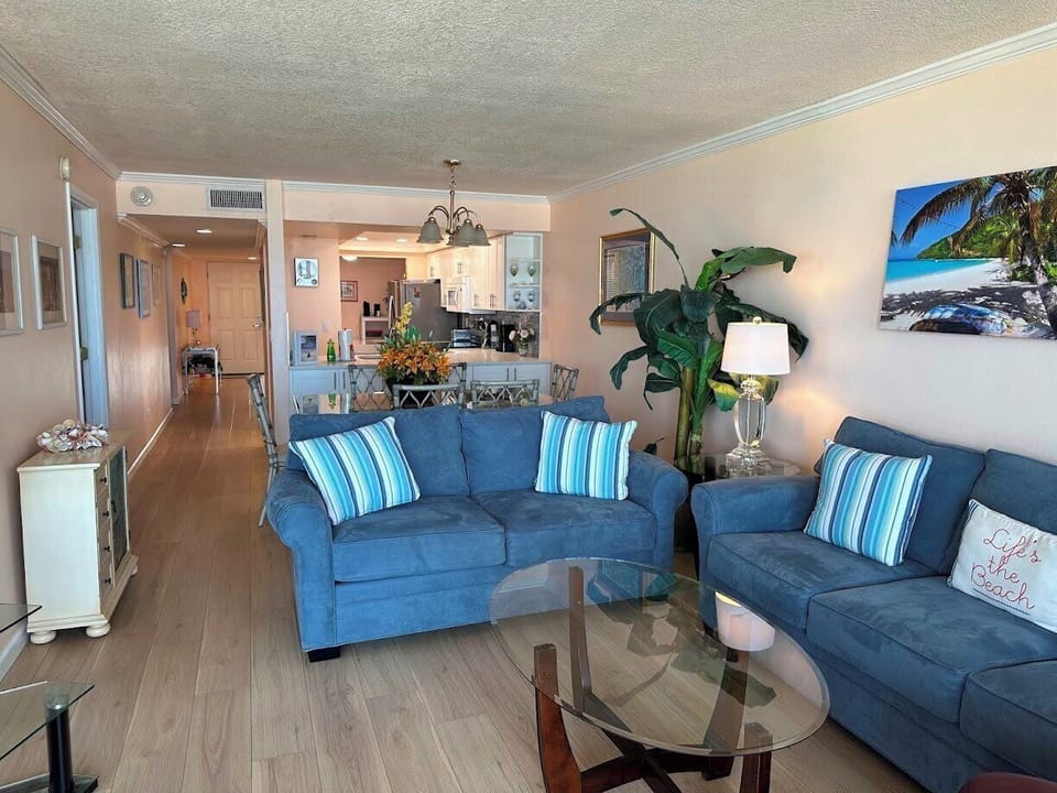 Living Room to Dining and Kitchen