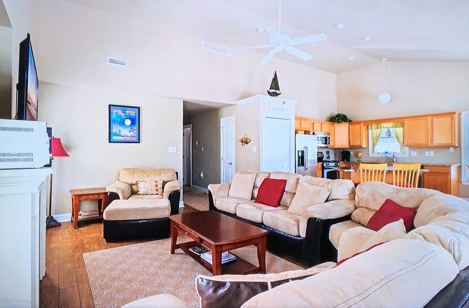 Living Room and Kitchen Area