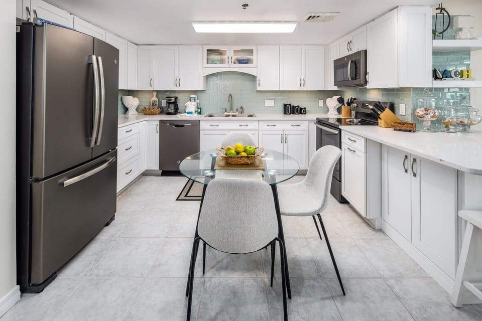 In kitchen dining area - seats 4