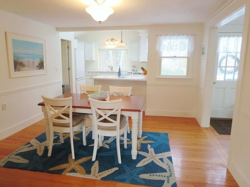 Open and airy living. Dining is open to kitchen - 142 George Ryder Road Chatham Cape Cod - New England Vacation Rentals