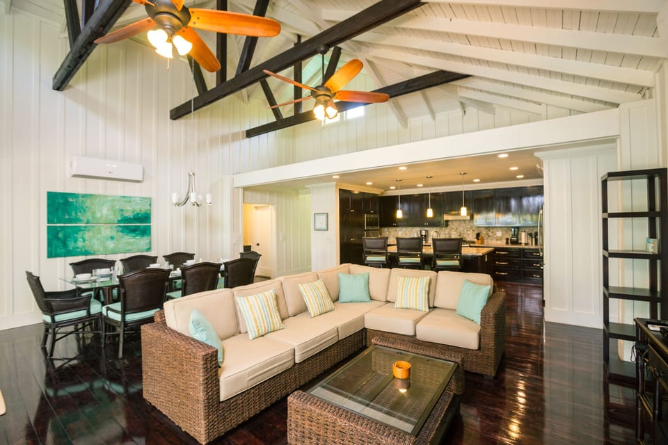Open concept brings the family and friends together.