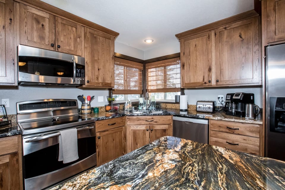 A wonderful kitchen for cooking and entertaining.  Induction stove is deluxe.