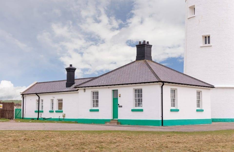 Ariel, standing to the left hand side of the tower