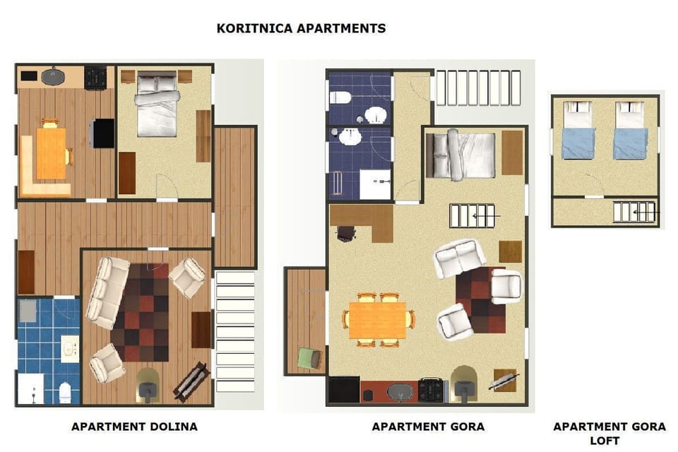 Koritnica Apartments - floor plan