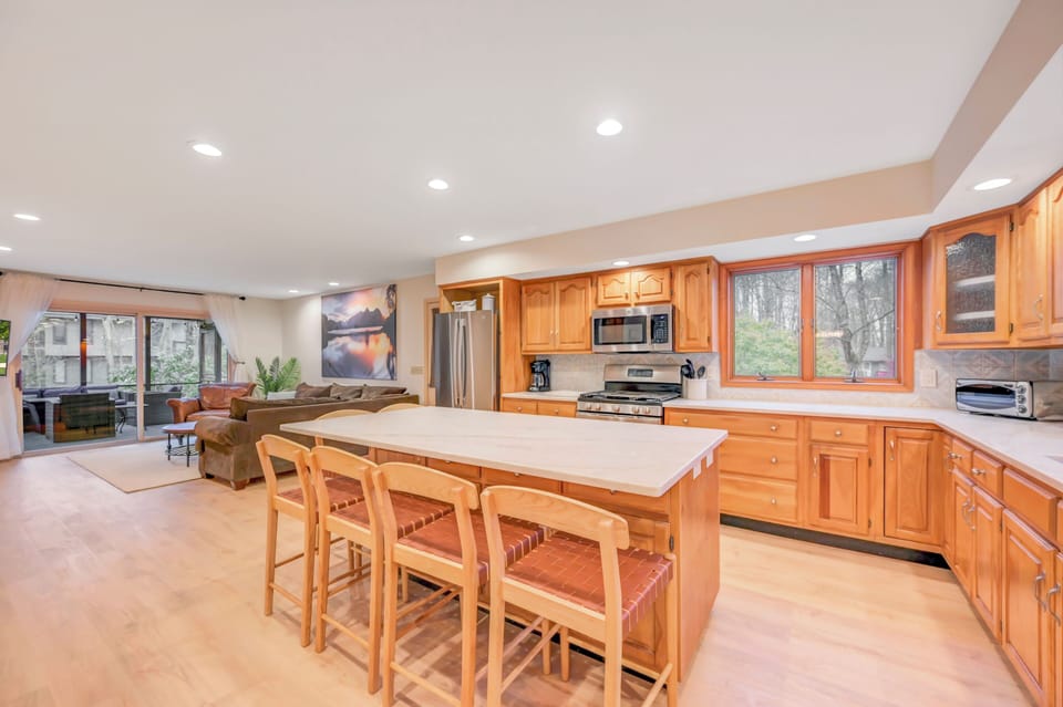 Open concept kitchen   