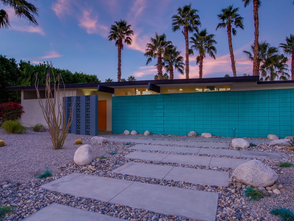 Inviting and colorful entrance
