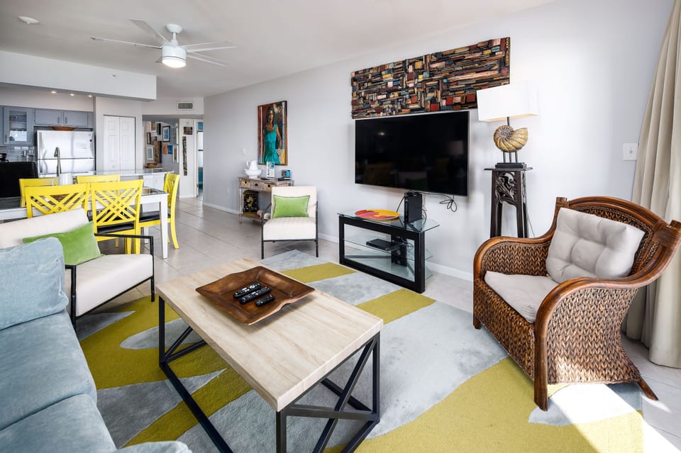 Living Room - Comfortably furnished in a distinctively upscale style that makes a big statement!