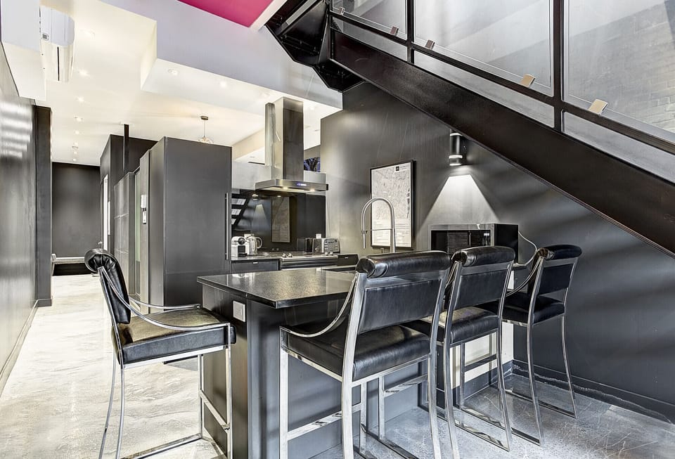 Fully equipped kitchen - utensils, pots and pans available inside cabinets