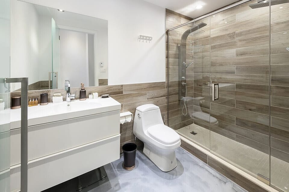 Spacious bathroom all inclusive